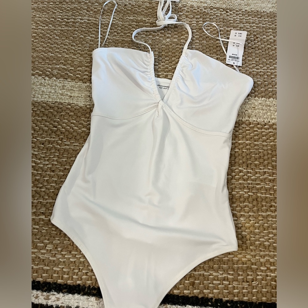 Abercrombie white halter bodysuit